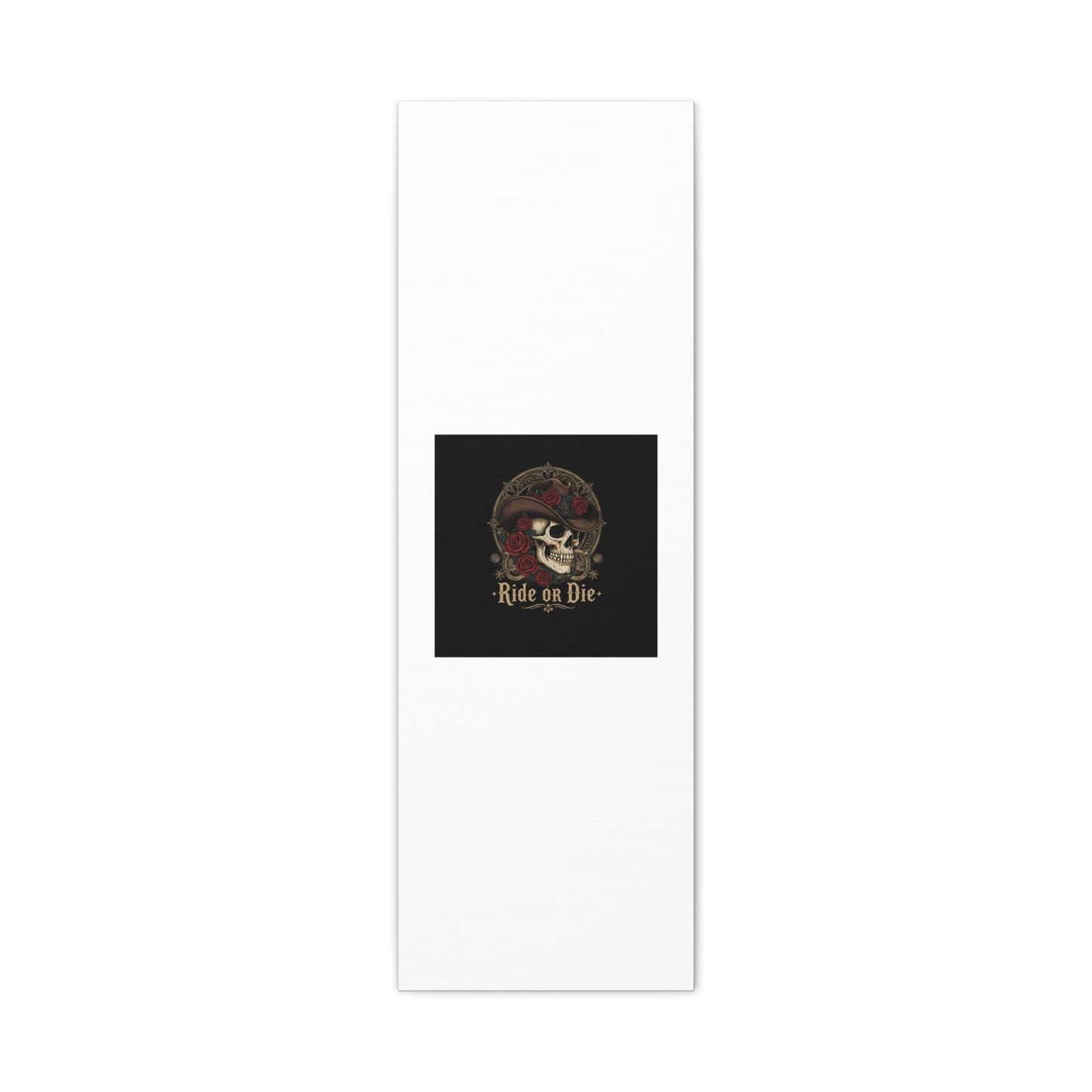 Ride or Die Skull Canvas | Western Skull Art, Gothic Americana