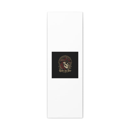Ride or Die Skull Canvas | Western Skull Art, Gothic Americana