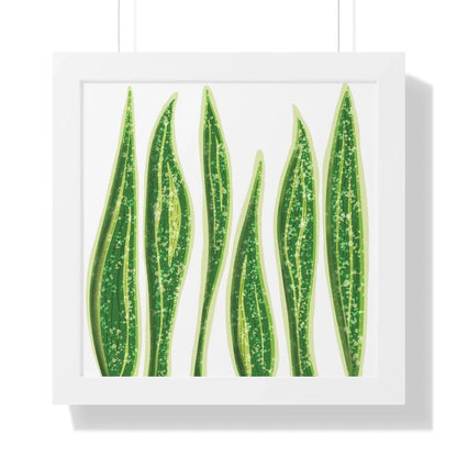Snake Plant Framed Print – Botanical Wall Art