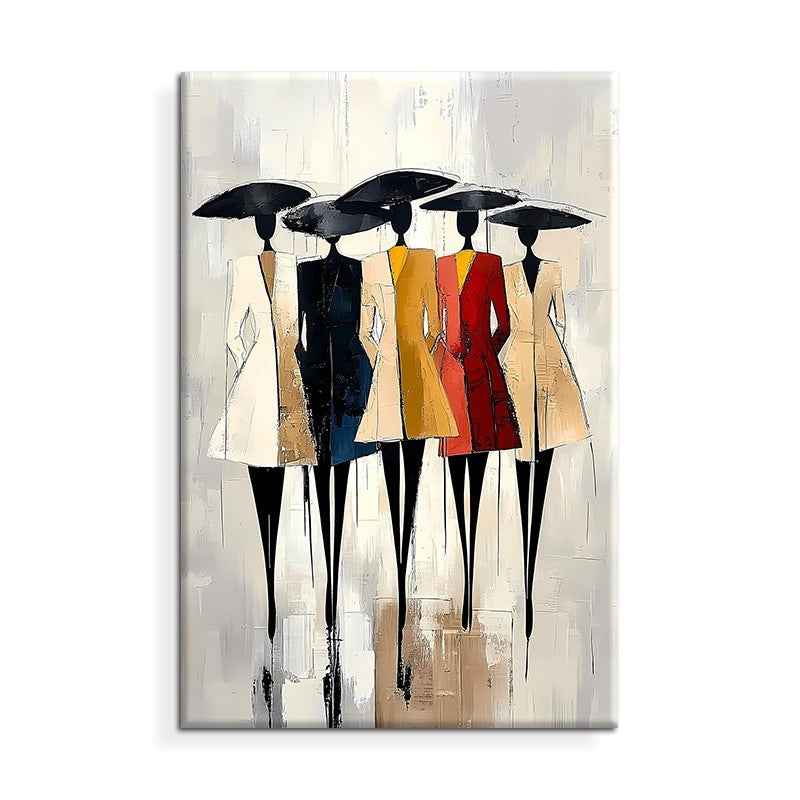 Hand-Painted Oil Paintings On Canvas Abstract African Woman Painting Wall Picture For Living Room Home Decor Art No Framed