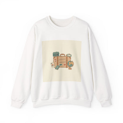 Vintage Travel Postcard Sweatshirt | travel stamps, wanderlust design