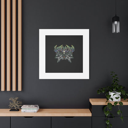 Love My Dog metal font Canvas | gothic wellness quote, edgy self-care merch