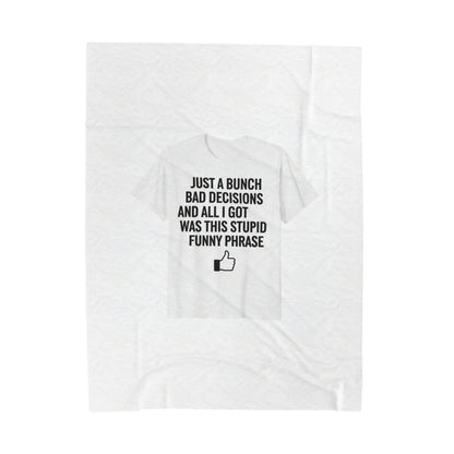 stupid funny phrase blanket | sarcastic introvert humor, anxiety humor