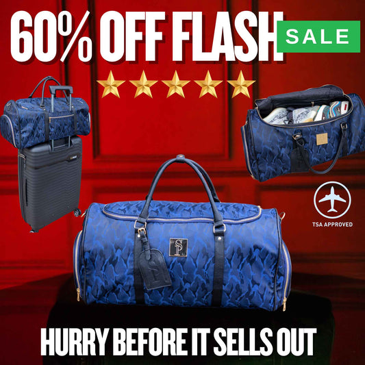 Blue Camo Weekender Duffle Bag (FLASH SALE)