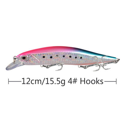 Minnow Fishing Lure 120mm 15.5g Floating Hard Bait