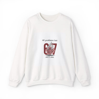 Weird Cupid Graphic Sweatshirt | quirky heart shirt, chaotic love design