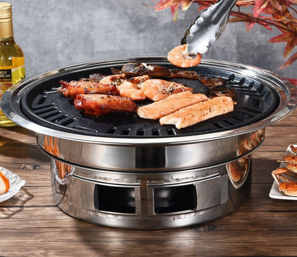 Korean Stainless Steel Charcoal Barbecue Grill For Consumer And Commercial Use