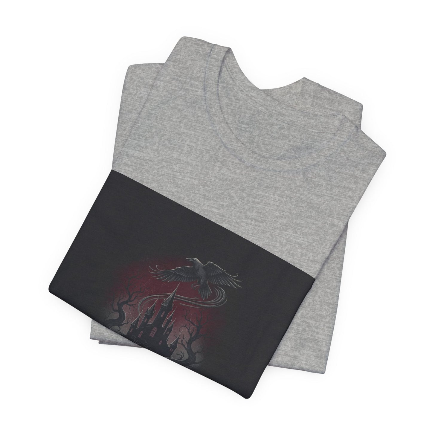 Medieval Castle Emblem Tee | Castlecore Gothic Blackletter T‑Shirt