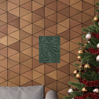 Deep Green Monstera Botanical Print – Unframed Wall Art