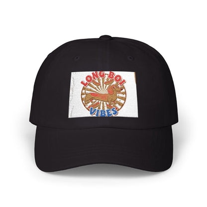 Funny Weiner Dog Meme Classic Dad Cap — Long Boy Graphic