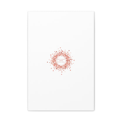 Tiny Heart Confetti Canvas | Matte Stretched Wall Art