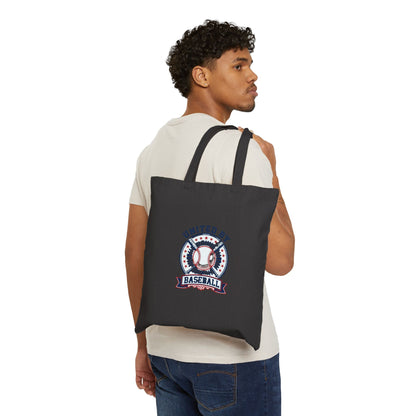 United by Baseball Tote, patriotic baseball graphic, vintage ballpark aesthetic