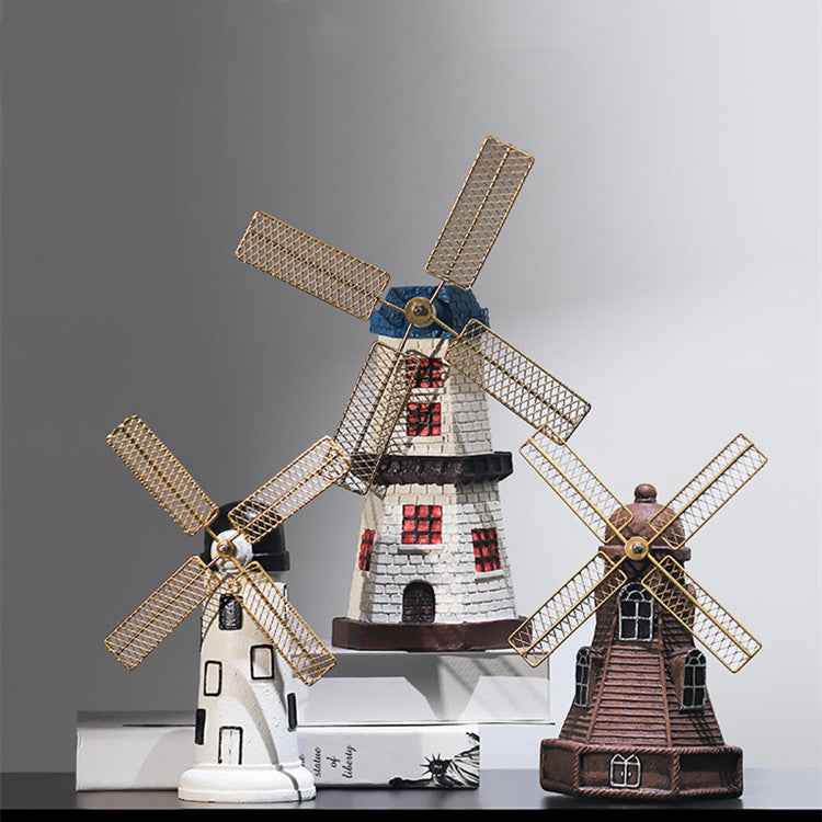 Modern Minimalist Creative Lighthouse Windmill Desktop Decoration