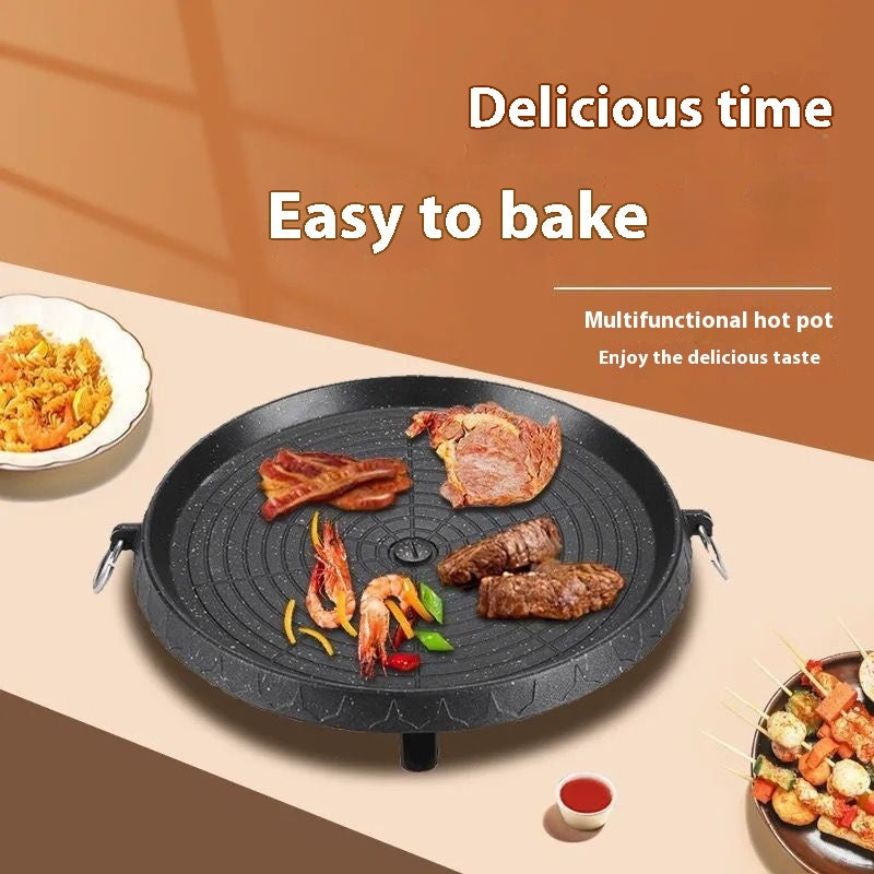 Korean Grill Tray Medical Stone Non-stick Household Outdoor