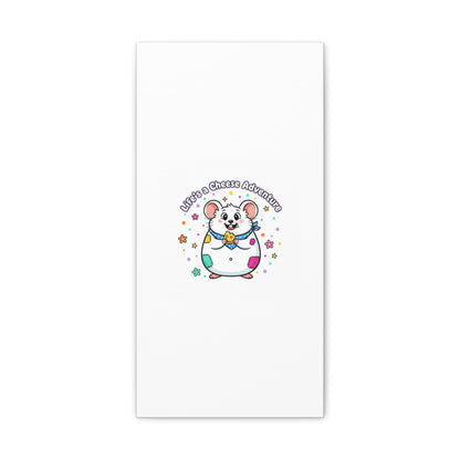 Life's a Cheese Adventure Canvas | Rodent-Core rat art print