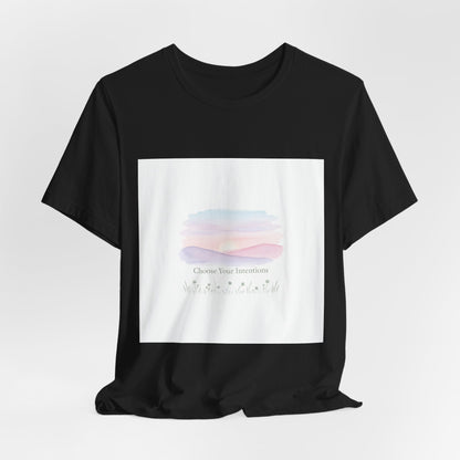 gentle intentions tee | mindful wellness pastel gradient