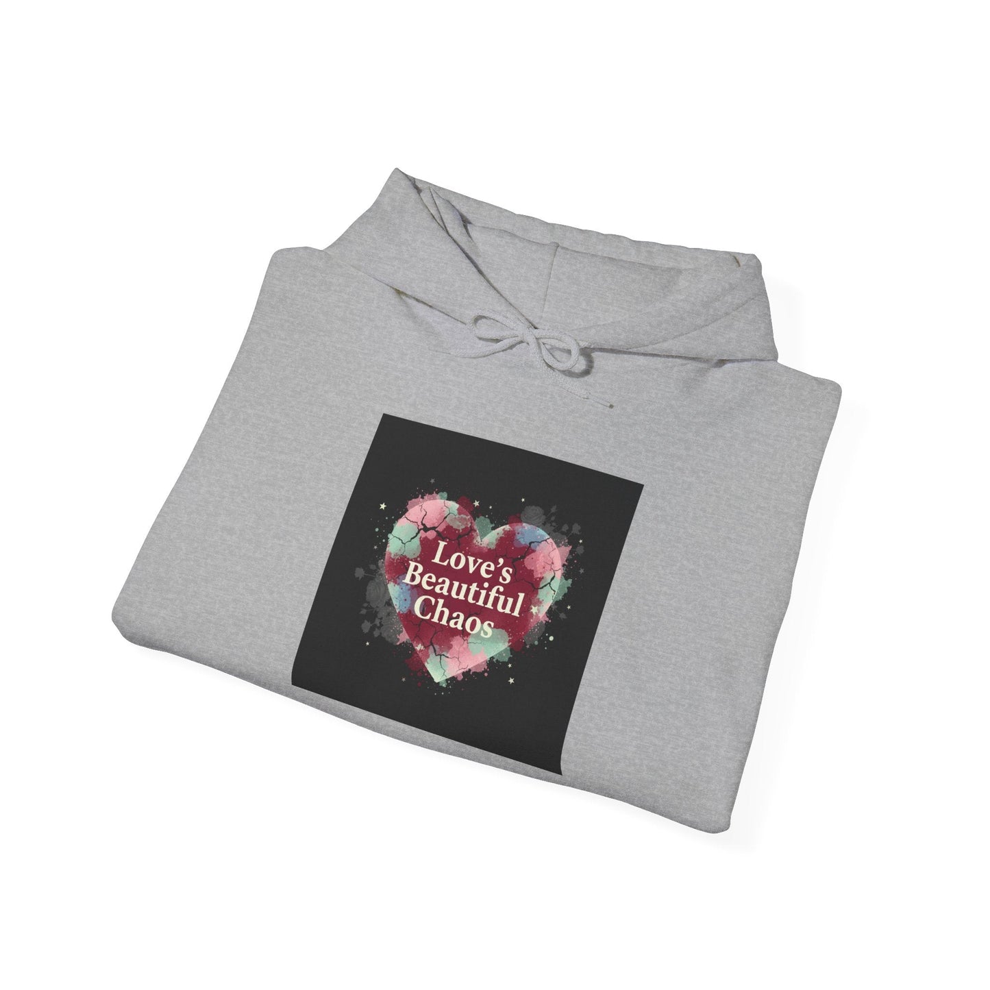 Distressed Heart Collage Hoodie | Soft Grunge Hearts, punk heart design