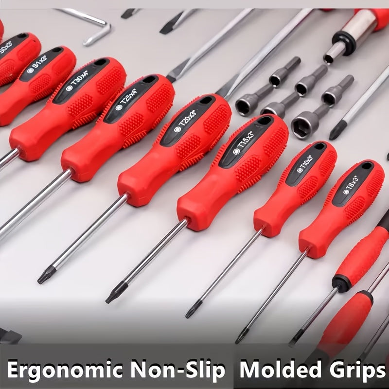 10/100/126/132pcs Magnetic Precision Screwdriver Set with Insulated Tips & Plastic Case - Professional Electronics Repair Kit Suitable for Electronics, Smartphones, Devices, Auto Repair, DIY - Ideal for Daily Use & Holiday Gi