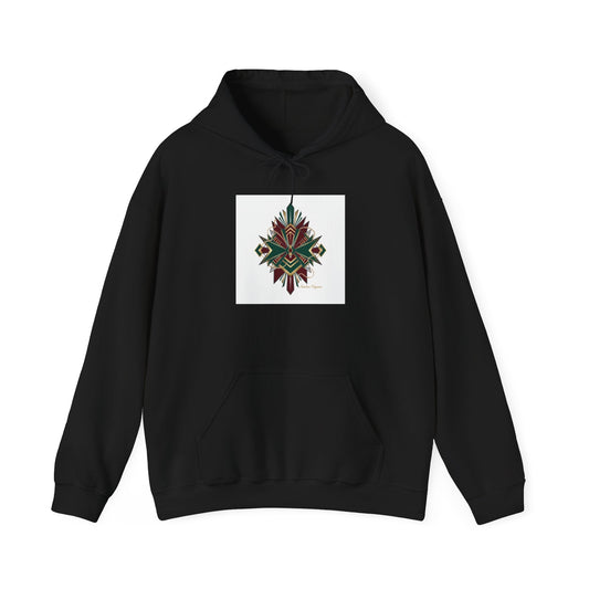 Dark Geometric Crest Hoodie | Gothic Occult Art Sweatshirt