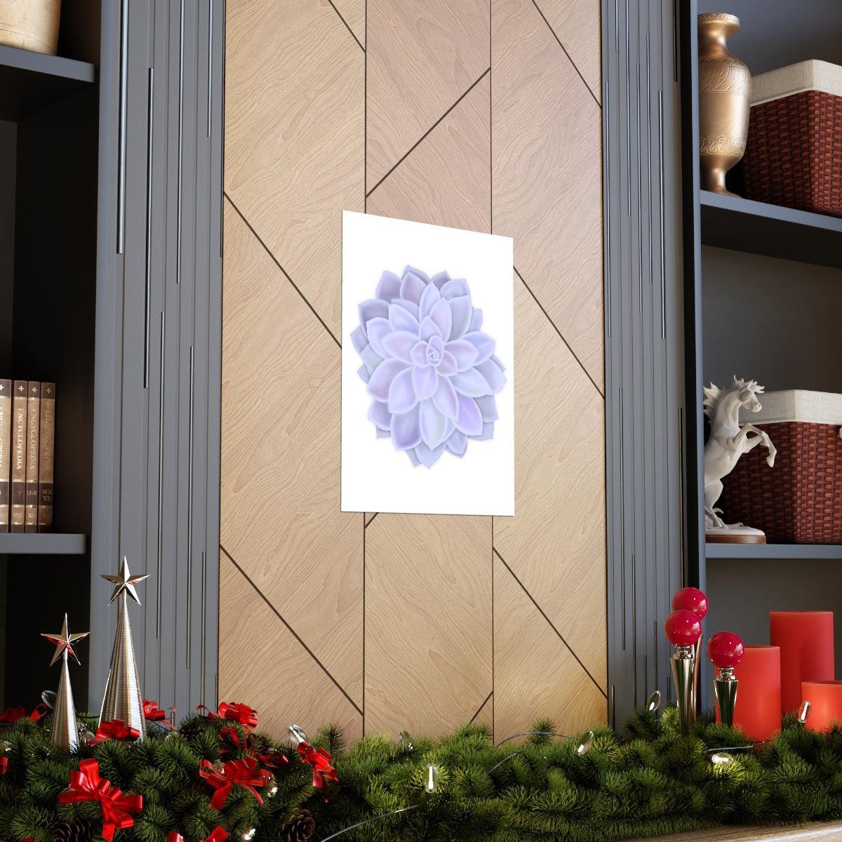 Graptopetalum Murasaki Succulent Botanical Print – Unframed Wall Art