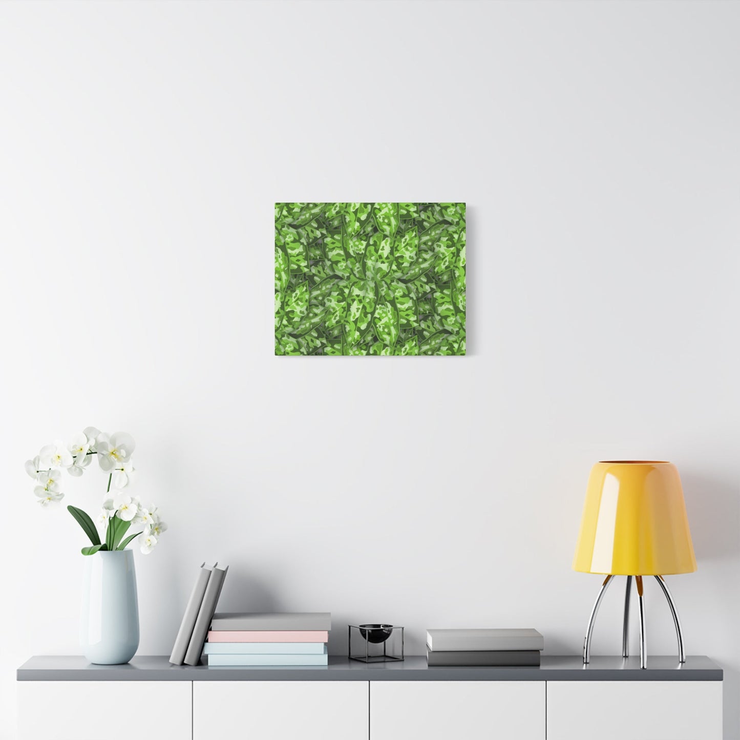 Aglaonema Pictum Canvas Print – Botanical Wall Art