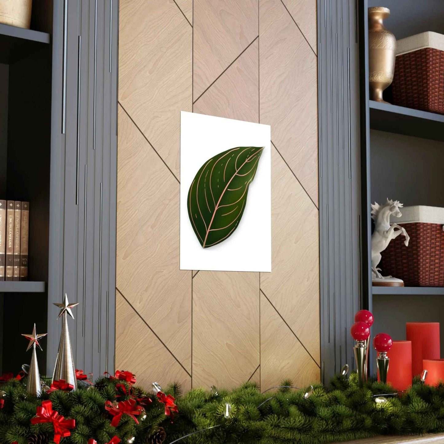 Aglaonema Rotundum Botanical Print – Unframed Wall Art