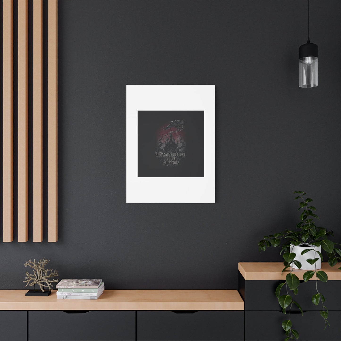 Whispered Secrets of the Shadows Castle Wall Art, Matte Canvas | Gothic Medieval Decor