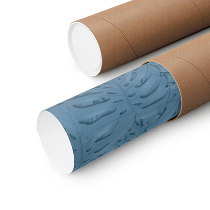Cerulean Monstera Botanical Print – Unframed Wall Art