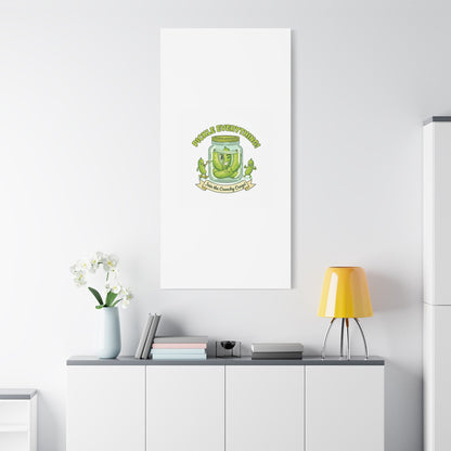 Pickle Everything! Matte Canvas | Brine Design, Pickle Lover Art