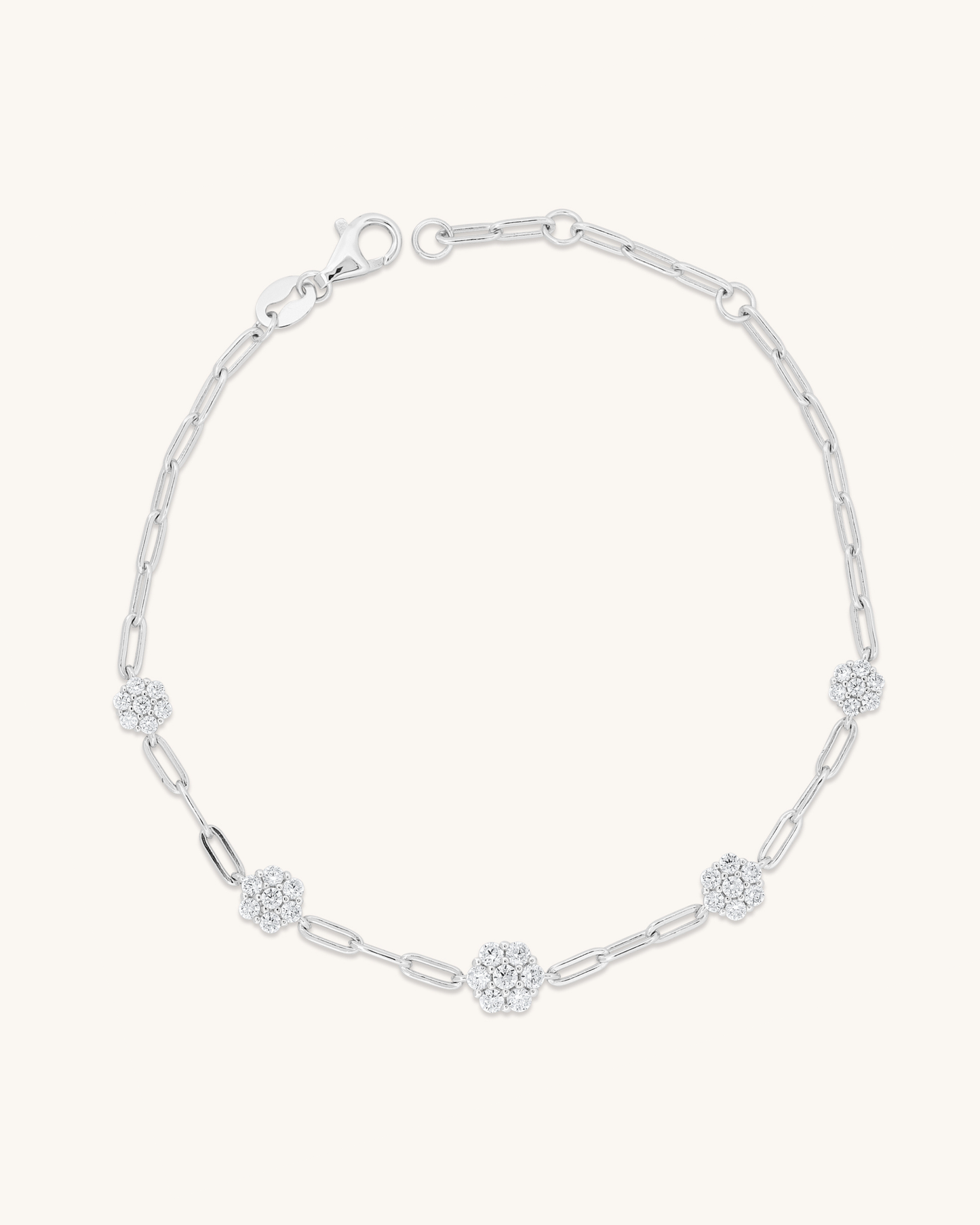 Paperclip Flower Bracelet