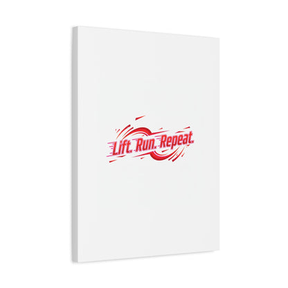 Lift Run Repeat Canvas | Fitness Wall Art, Gym Motivation
