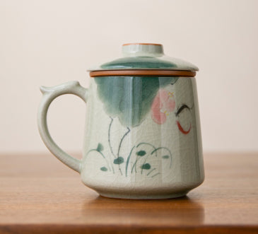 Ge Kiln Persimmon Pattern Ceramic Cup Personal Dedicated