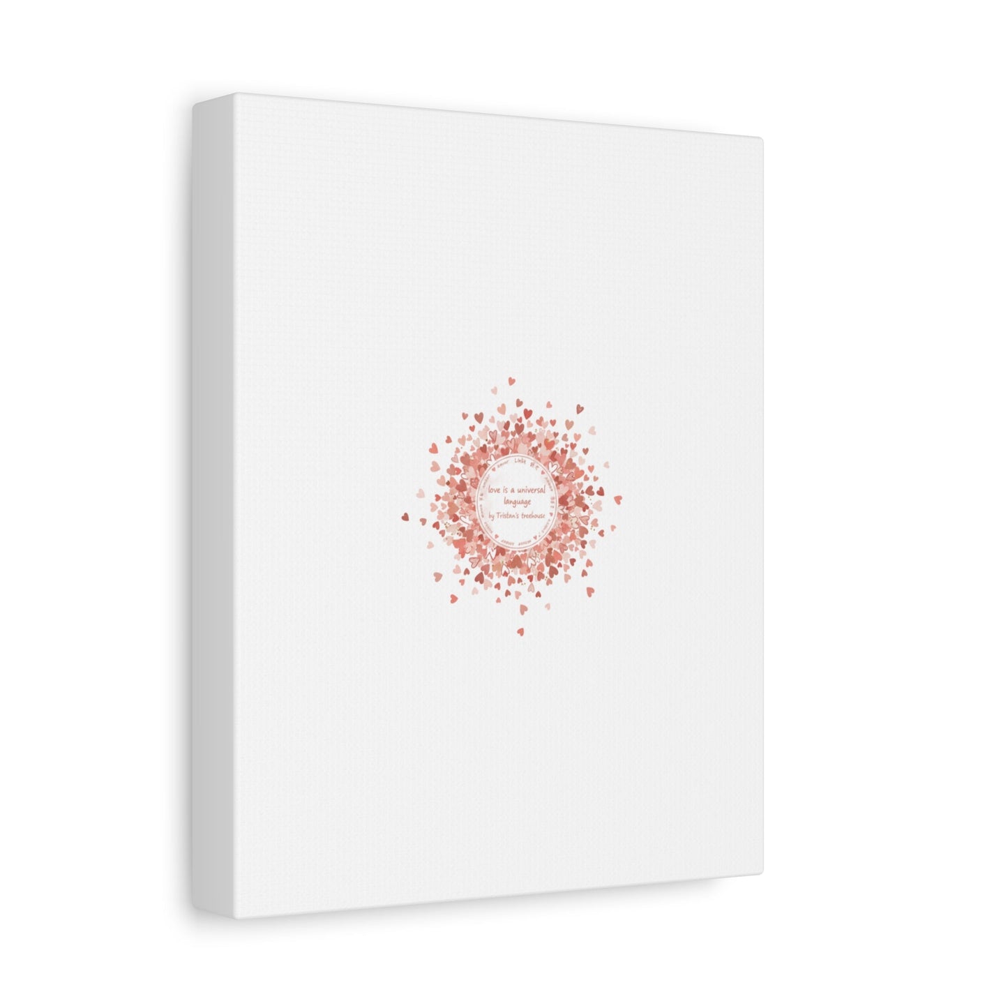 Tiny Heart Confetti Canvas | Matte Stretched Wall Art