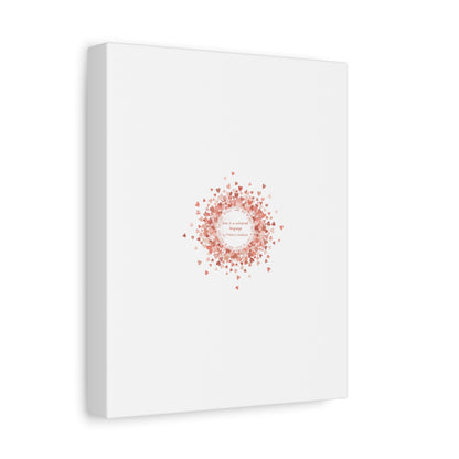 Tiny Heart Confetti Canvas | Matte Stretched Wall Art