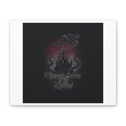 Whispered Secrets of the Shadows Castle Wall Art, Matte Canvas | Gothic Medieval Decor
