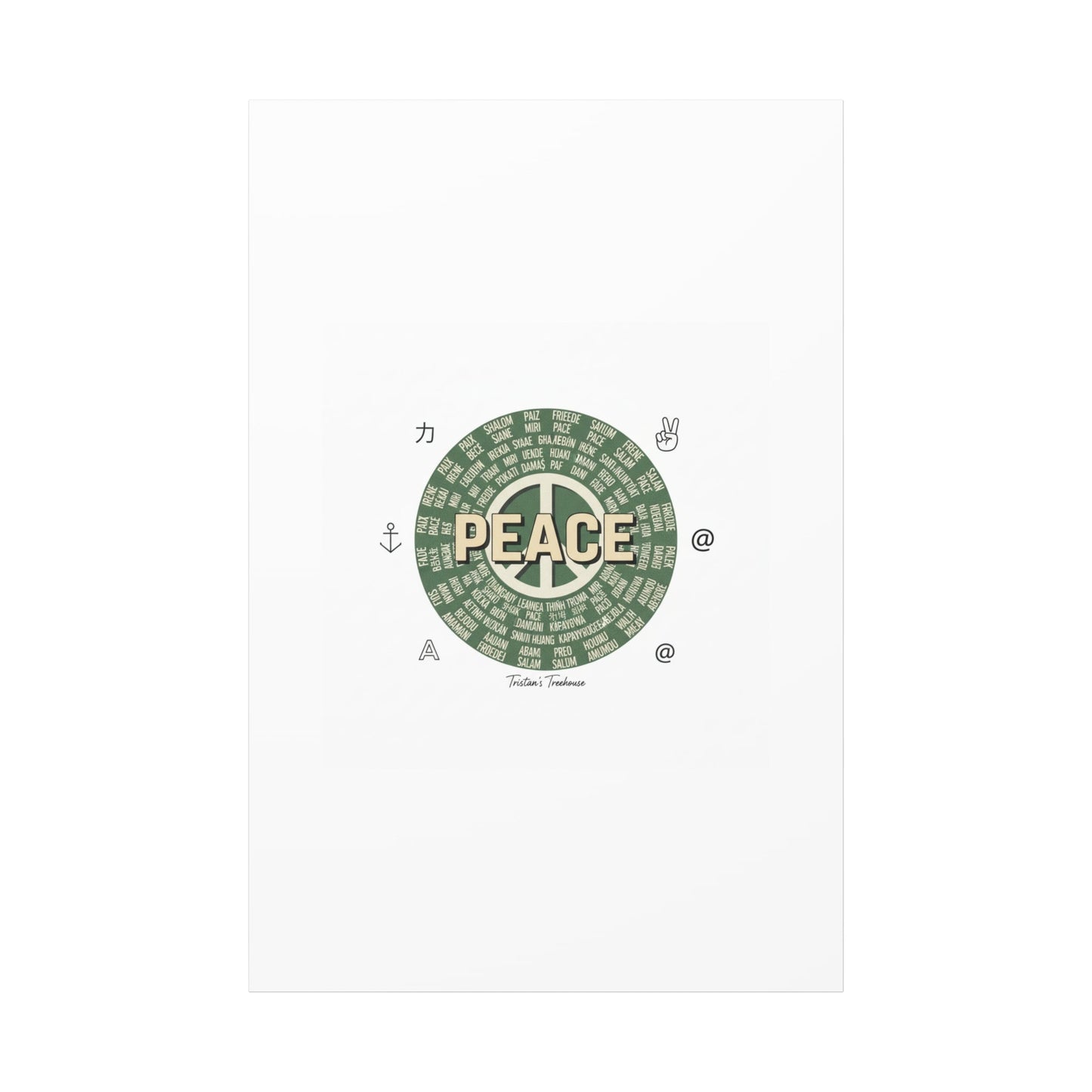 Peace doodle canvas | hand drawn sketch aesthetic, handwritten message