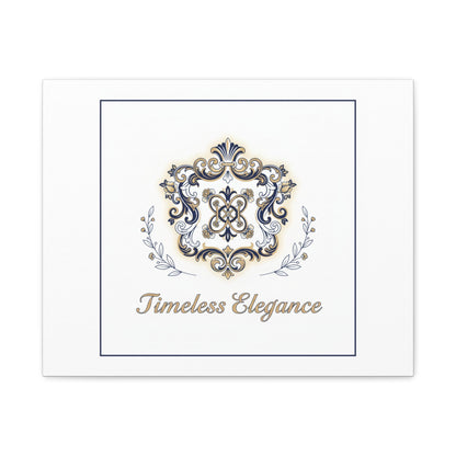 Ornate Brooch Emblem Canvas | Vintage Formalwear Accents, Baroque Print