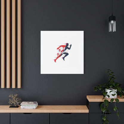 Stay Strong Runner Canvas | Fitness Motivation, Gym Wall Art