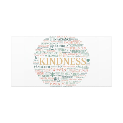 Kindness Word Cloud Canvas | Fresh Start Minimalist Wall Art