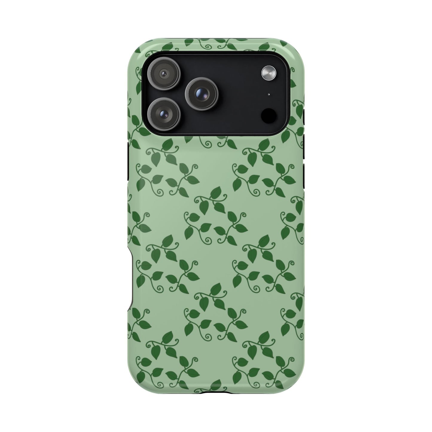 Pothos Pattern Phone Case – Dual Layer Protective Cover