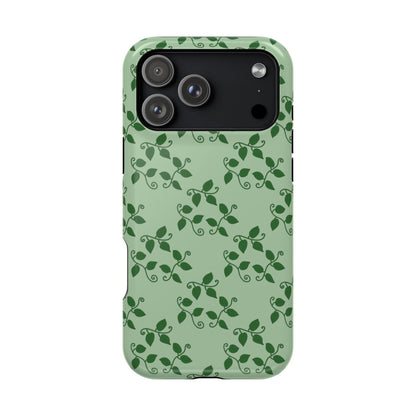 Pothos Pattern Phone Case – Dual Layer Protective Cover