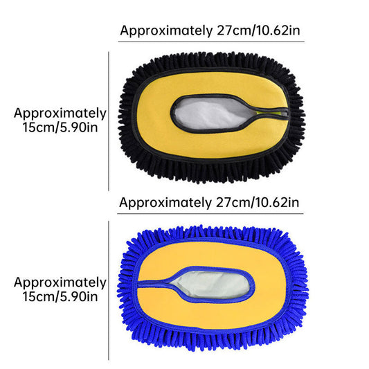 27cm Chenille Mop Head Refill - Removable Reusable for Car & Floor Cleaning, Heavy Duty Mop Accessories