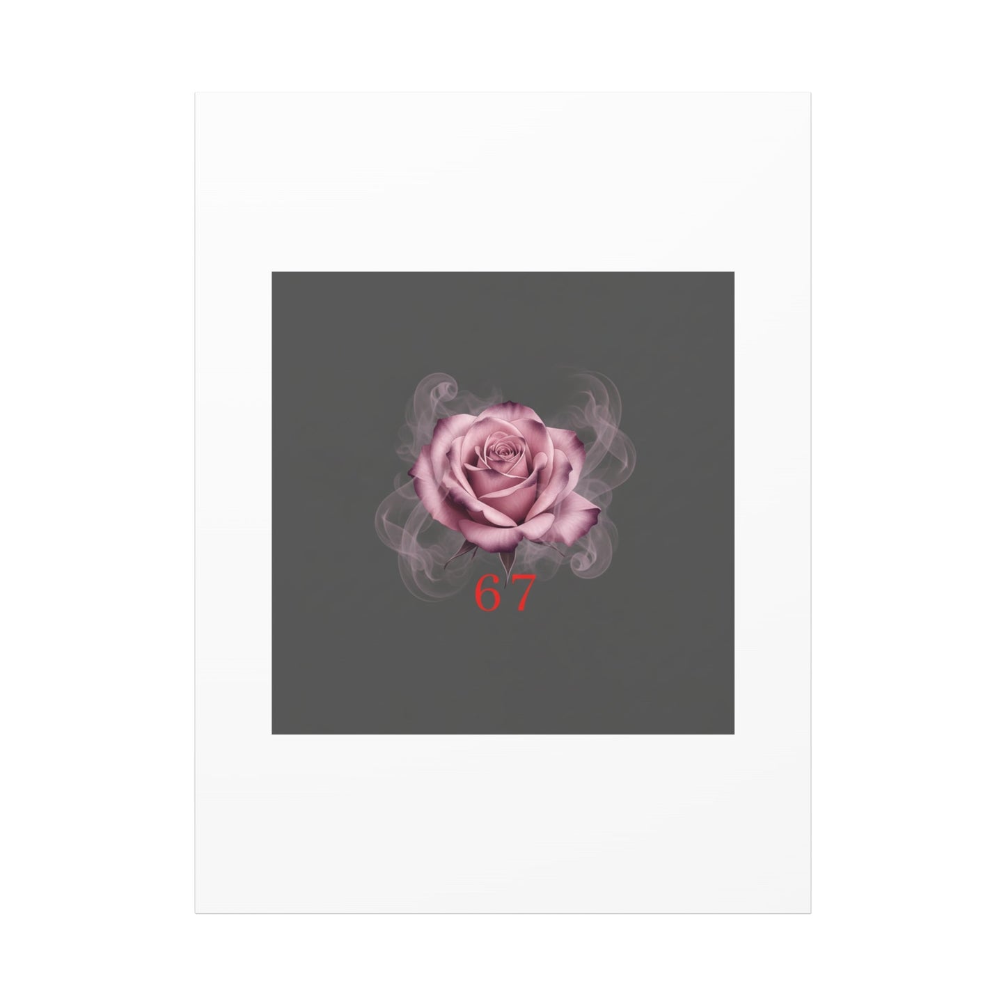 6 7 Valentine's Canvas | Viral Gothic Rose Wall Art | 6 7 Meaning Dark Romance