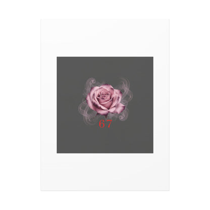 6 7 Valentine's Canvas | Viral Gothic Rose Wall Art | 6 7 Meaning Dark Romance