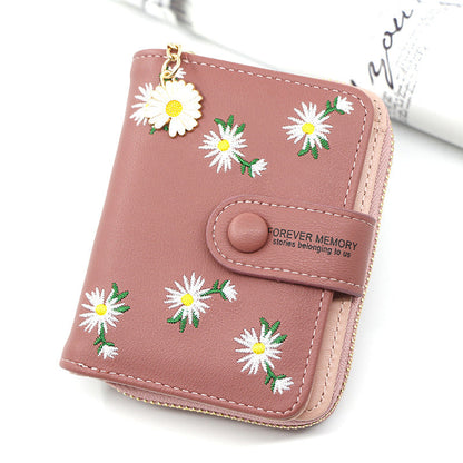 Women's Short Zipper Buckle Purse