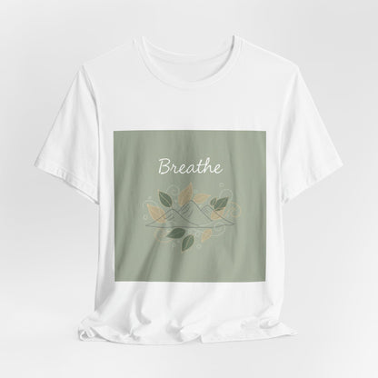 Breathe Leaf Line Tee | nature vibes, calming minimal