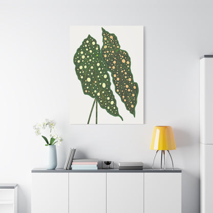Begonia Maculata Canvas Print – Botanical Wall Art