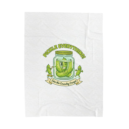 Pickle Everything Jar Design Plush Blanket | Brine Design, Pickle Lover