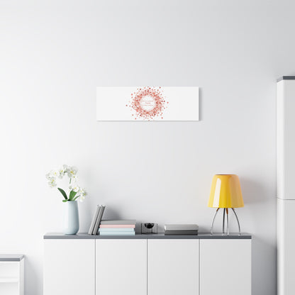 Tiny Heart Confetti Canvas | Matte Stretched Wall Art