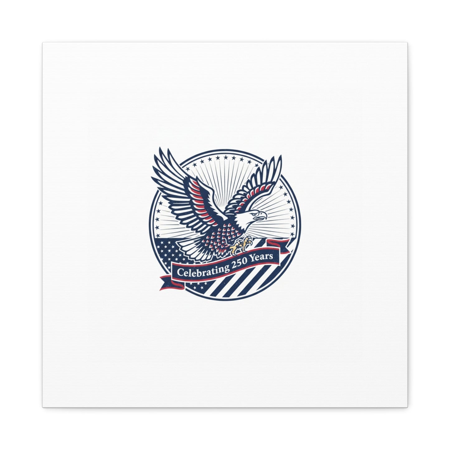 250th Anniversary Eagle Emblem Canvas | Semiquincentennial Americana